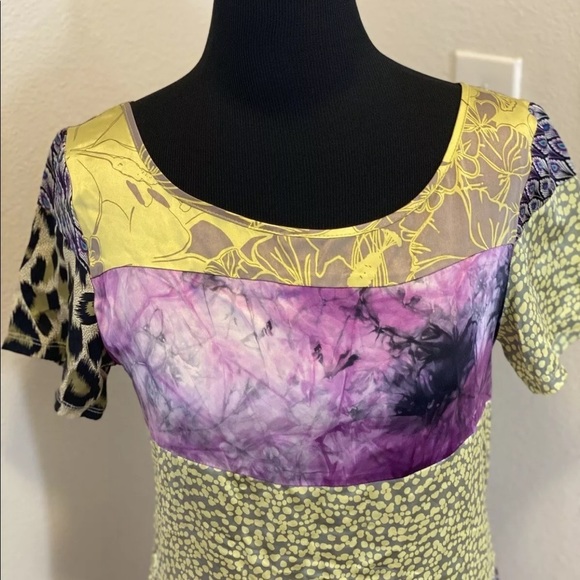 2 FOR $20 THAYER 100% SILK SHIFT DRESS OPEN BACK - Picture 2 of 7